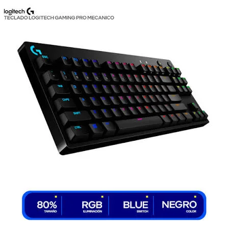 Teclado Logitech G Pro con RGB y cable, negro, foto 1 de 5