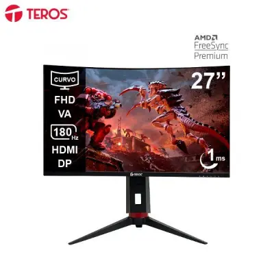 MONITOR TEROS 27" FHD 180HZ CURVO TE-2766G