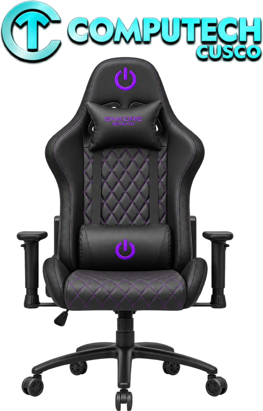 BRAVIO PURPLE ENC GC1002 SILLA GAMER 2D ENKORE, foto 1 de 4