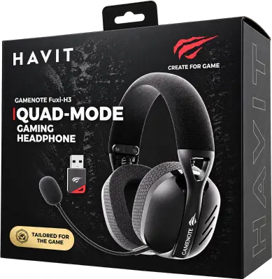 HEADSET GAMER 7.1 HAVIT FUXI-H3 QUAD MODE NEGRO