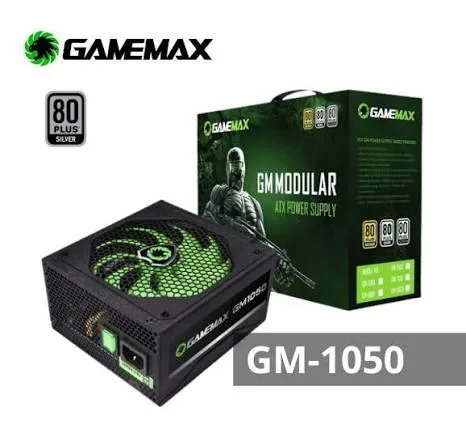 Fuente de poder GameMax 1050W semimodular 80 Plus Silver, foto 1 de 5