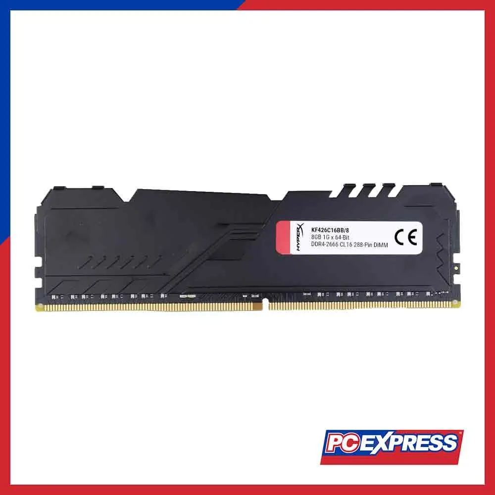 MEMORIA RAM KINGSTON FURY BEAST 8GB DDR4 2666MT/S CL16, foto 1 de 4