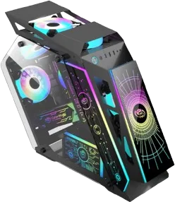 Case Cybertel Transformer Black CBX8118 con 6 ventiladores ARGB, foto 1 de 5