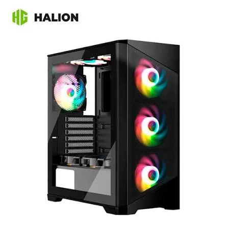 CASE GAMER HALION ARIES 06, VIDRIO 600W REAL 4XARGB, foto 1 de 5