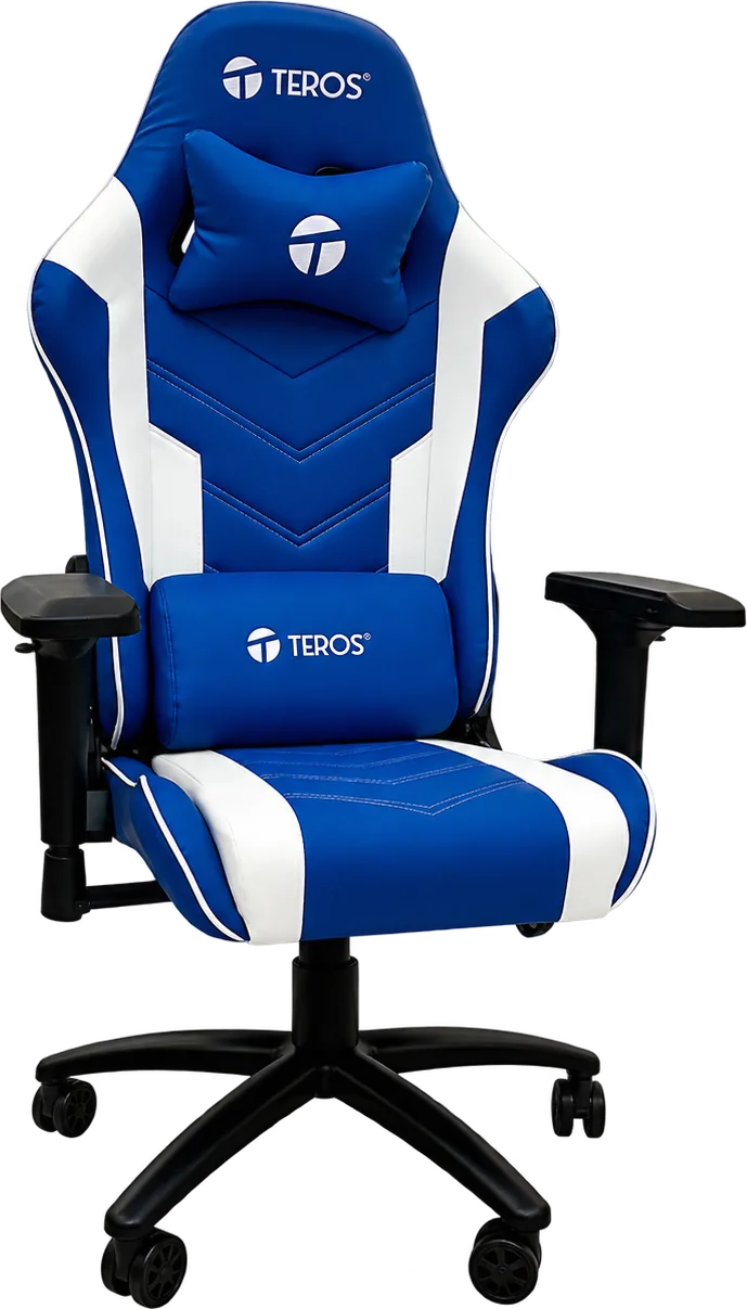 SILLA GAMER TEROS TE-8126B AZUL/BLANCO, foto 1 de 4