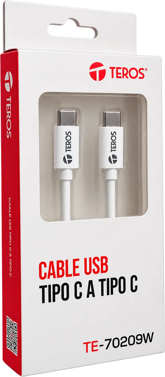 CABLE USB C-C TEROS 60W 3A, foto 1 de 5