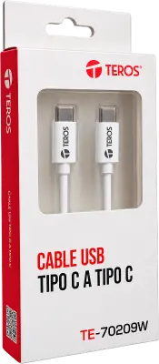 CABLE USB C-C TEROS 60W 3A