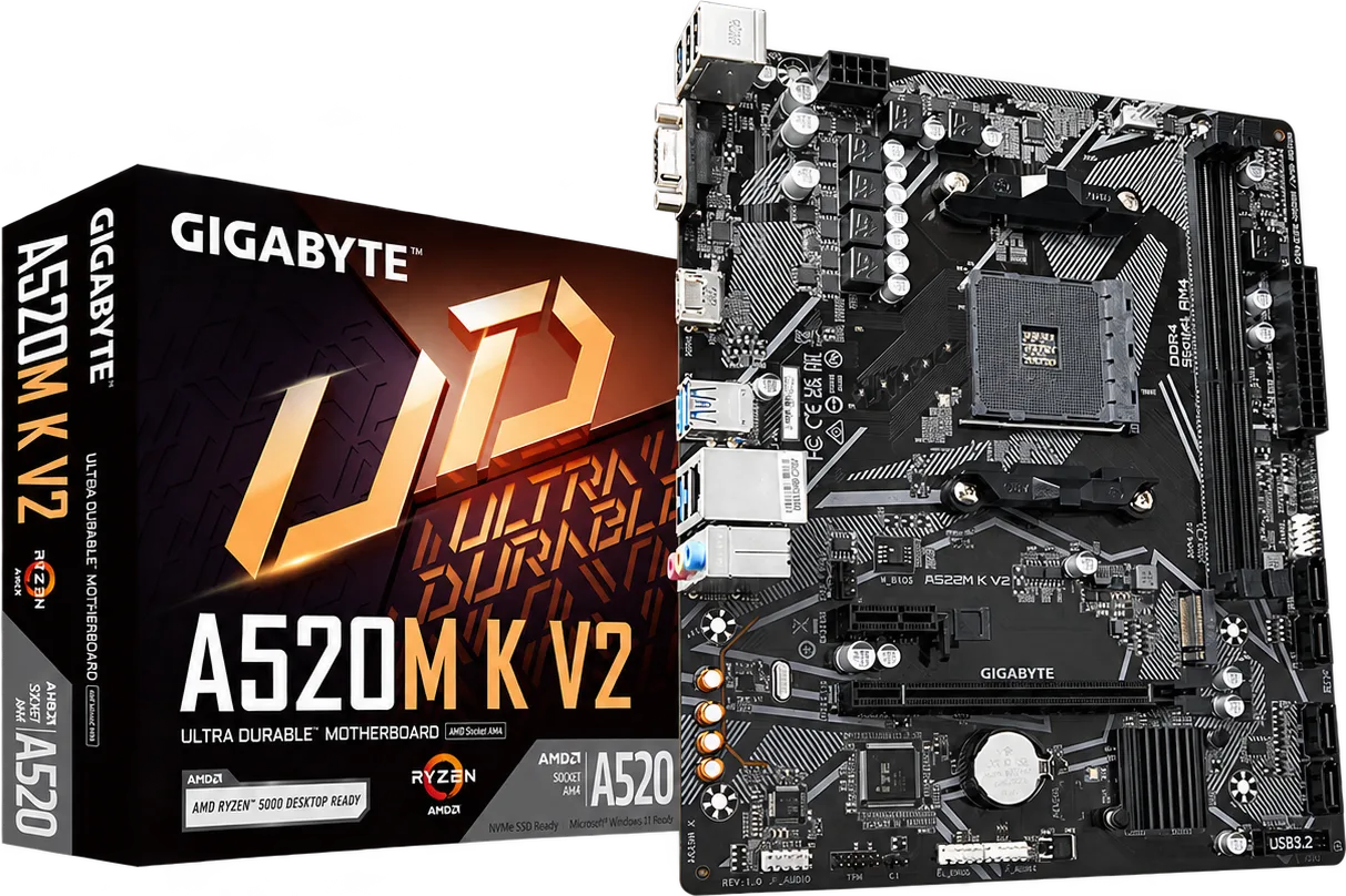 PLACA BASE GIGABYTE A520M K V2 SOCKET AM4 DDR4, foto 1 de 4