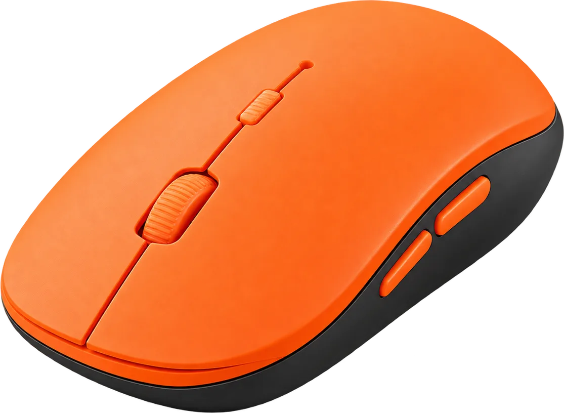 MOUSE STD WIRELESS TE1218 PK NARANJA, foto 1 de 4