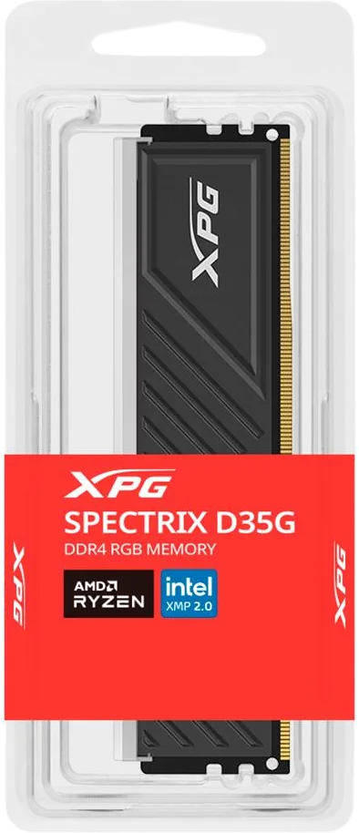MEMORIA RAM 8GB / ADATA XPG D35G NEGRA RGB / DDR4 / 3200 MHZ / UDIMM, foto 1 de 4