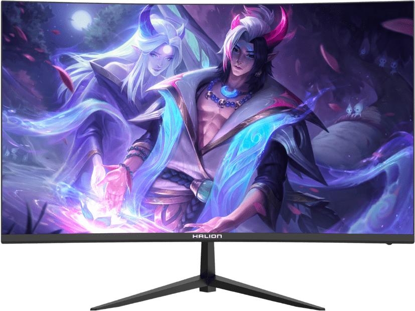 MONITOR GAMER HALION 24" HS2405FC, CURVO VA, 144HZ FHD