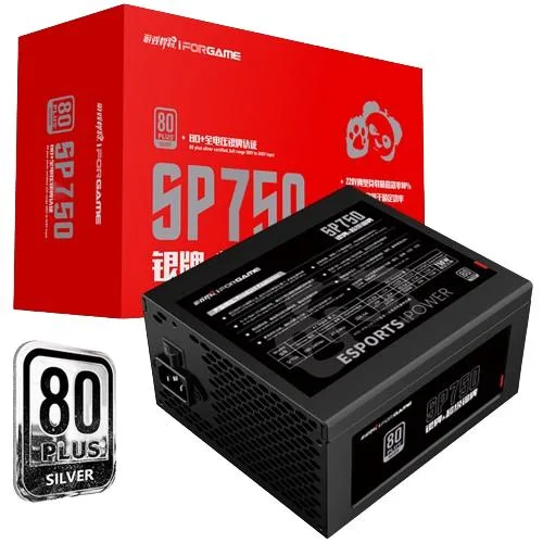 FUENTE DE PODER SP750 IFORGAME APFC 80PLUS SILVER, foto 1 de 5