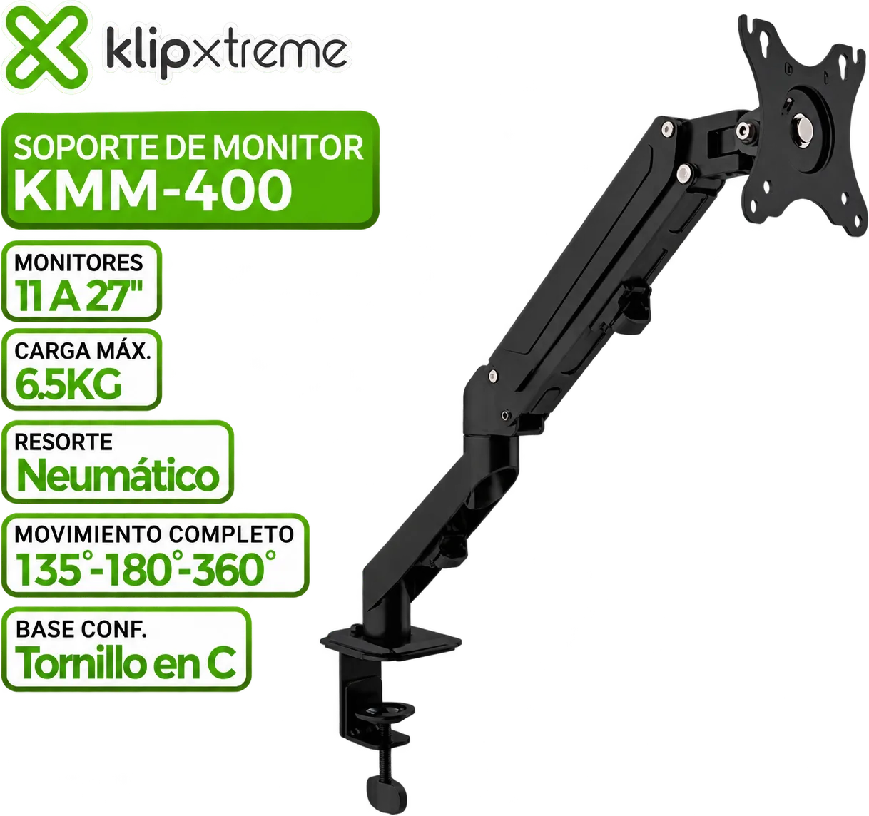 SOPORTE PARA MONITOR KLIPEXTREME KMM-400, foto 1 de 4