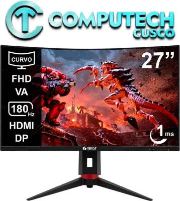 MONITOR TEROS 27" FHD 180HZ CURVO TE-2766G