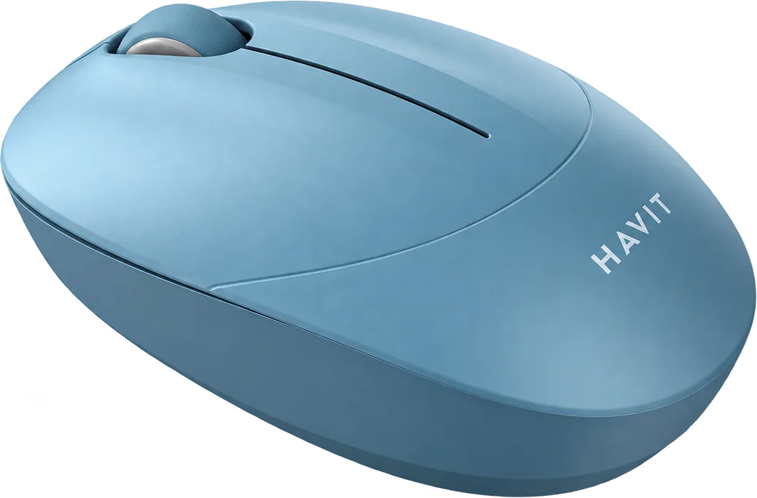MOUSE OFFICE INALAMBRICO 2.4G HAVIT MS54GT CELESTE, foto 1 de 4