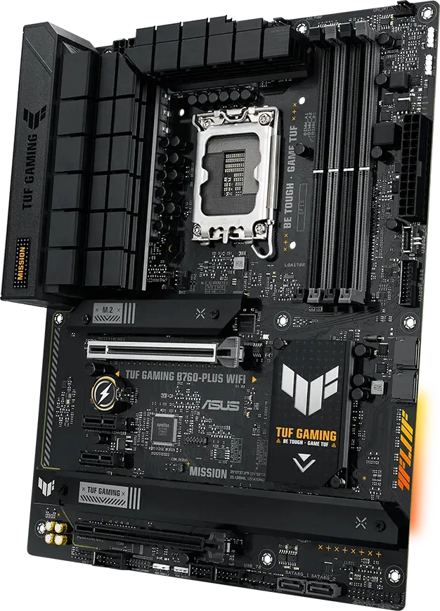 PLACA MADRE ASUS TUF GAMING B760-PLUS WIFI ATX LGA1700, foto 1 de 5