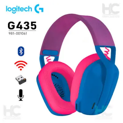 AURICULARES GAMER LOGITECH G435 AZUL, BLUETOOTH