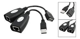Adaptador extensor USB a Ethernet RJ45 Cat5/Cat6, foto 1 de 5
