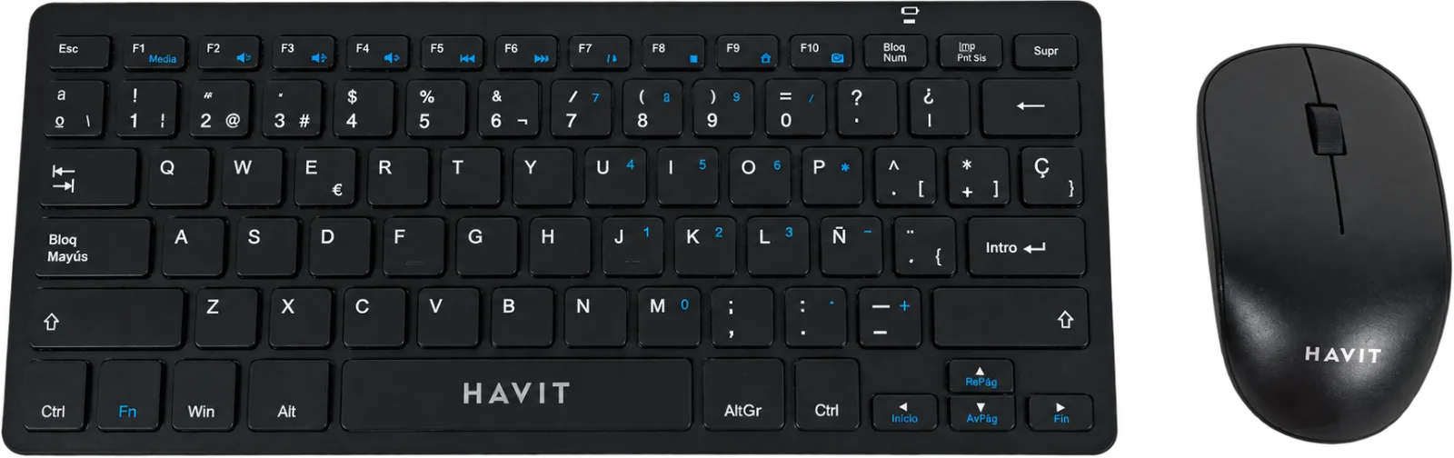 KIT TECLADO Y MOUSE INALAMBRICO KB255GCM, foto 1 de 4