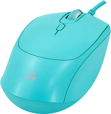 MOUSE ÓPTICO TEROS TE-1227S 800-1200-1600DPI USB TURQUESA