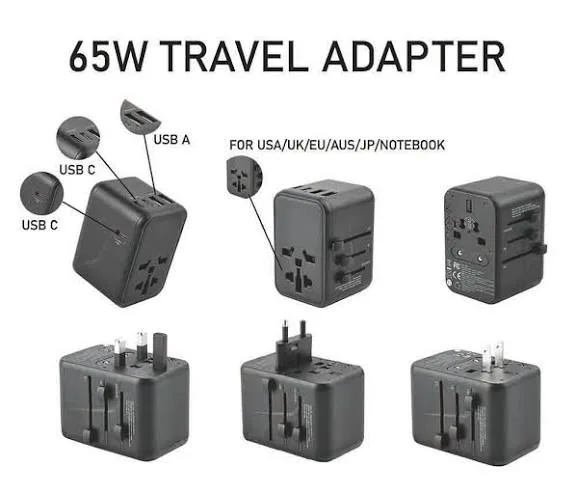 ADAPTADOR DE CORRIENTE DE VIAJE 65W, foto 1 de 5