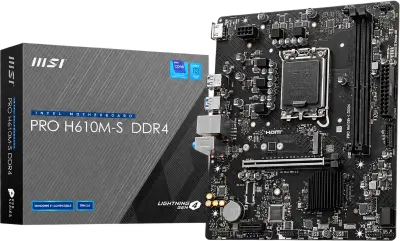 PLACA MSI PRO H610M-S / DDR4 / LGA 1700 / M.2