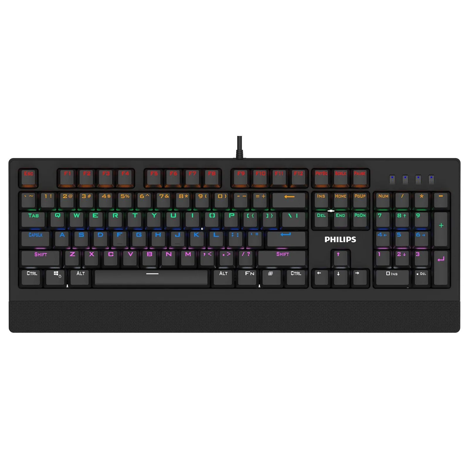 TECLADO GAMER PHILIPS SPK8403 104 TECLAS, foto 1 de 4