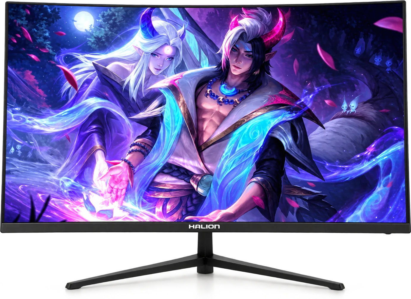 MONITOR GAMER HALION 27" HS2703FC, CURVO, foto 1 de 4