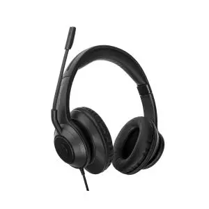 Auricular Argomtech Stereo 78 con micrófono, negro (ARG-HS-0078)