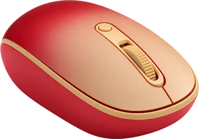 MOUSE ÓPTICO INALÁMBRICO TEROS TE-1223S 1600DPI NARANJA/ROJO