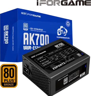 FUENTE DE PODER AK700 IFORGAME APFC 80PLUS BRONZE