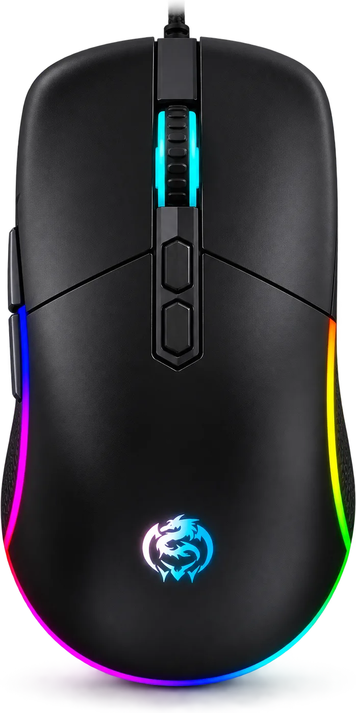 MOUSE GAMER CYBERTEL STRIKER BLACK CBX-M601 RGB 7200DPI, foto 1 de 4