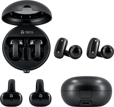 Audífonos clip ear TE-8079N, negros