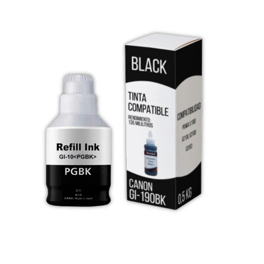 TINTA COMPATIBLE TOPJET 190 BK 130ML, foto 1 de 4