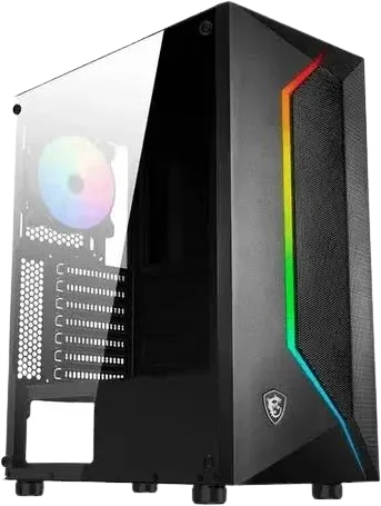 Case MSI MAG Vampiric 100R sin fuente, ARGB, para placas ATX y M-ATX, negro, foto 1 de 5