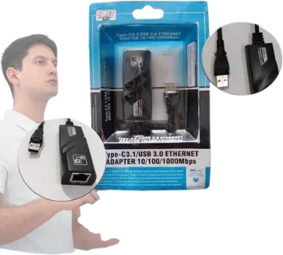 Adaptador RJ45 USB 3.0 Ethernet 10/100 Mbps