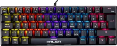 TECLADO MECÁNICO HALION COMANCHE 62 KM201 RGB