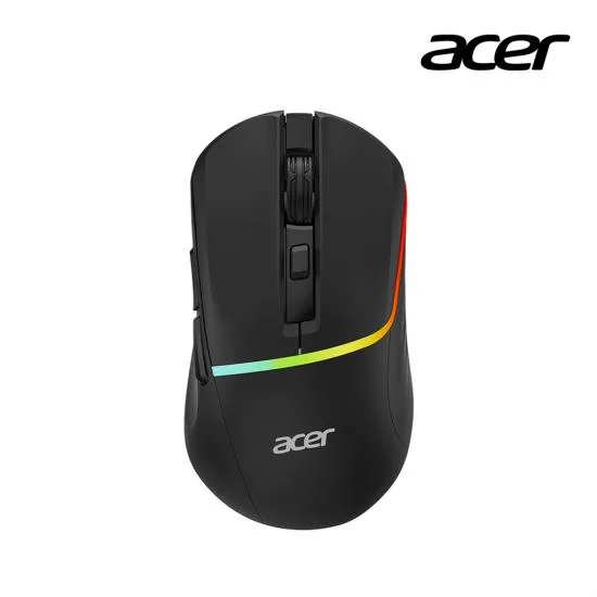 MOUSE GAMER TRIMODE ACER OMR210BK NEGRO RGB 6B 7200DPI RECARG., foto 1 de 4