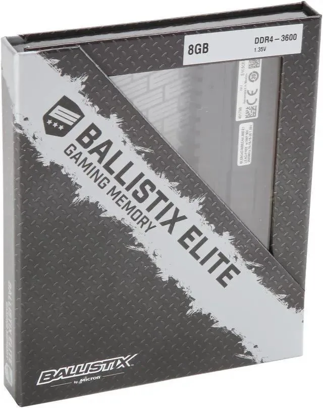 MEMORIA RAM CRUCIAL BALLESTIX ELITE GAMING DDR4 8GB 3600MHZ, foto 1 de 4
