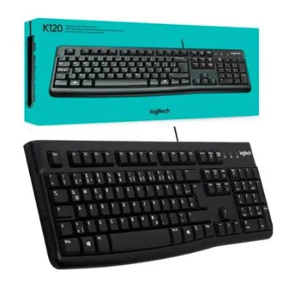 Teclado Logitech K120 USB, negro
