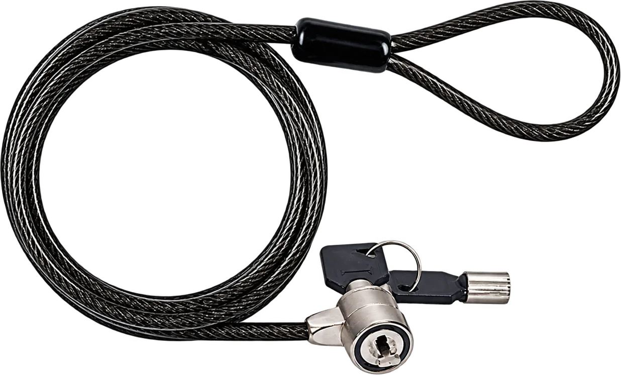CABLE DE SEGURIDAD PARA LAPTOP CON LLAVE 1.5MT, foto 1 de 4
