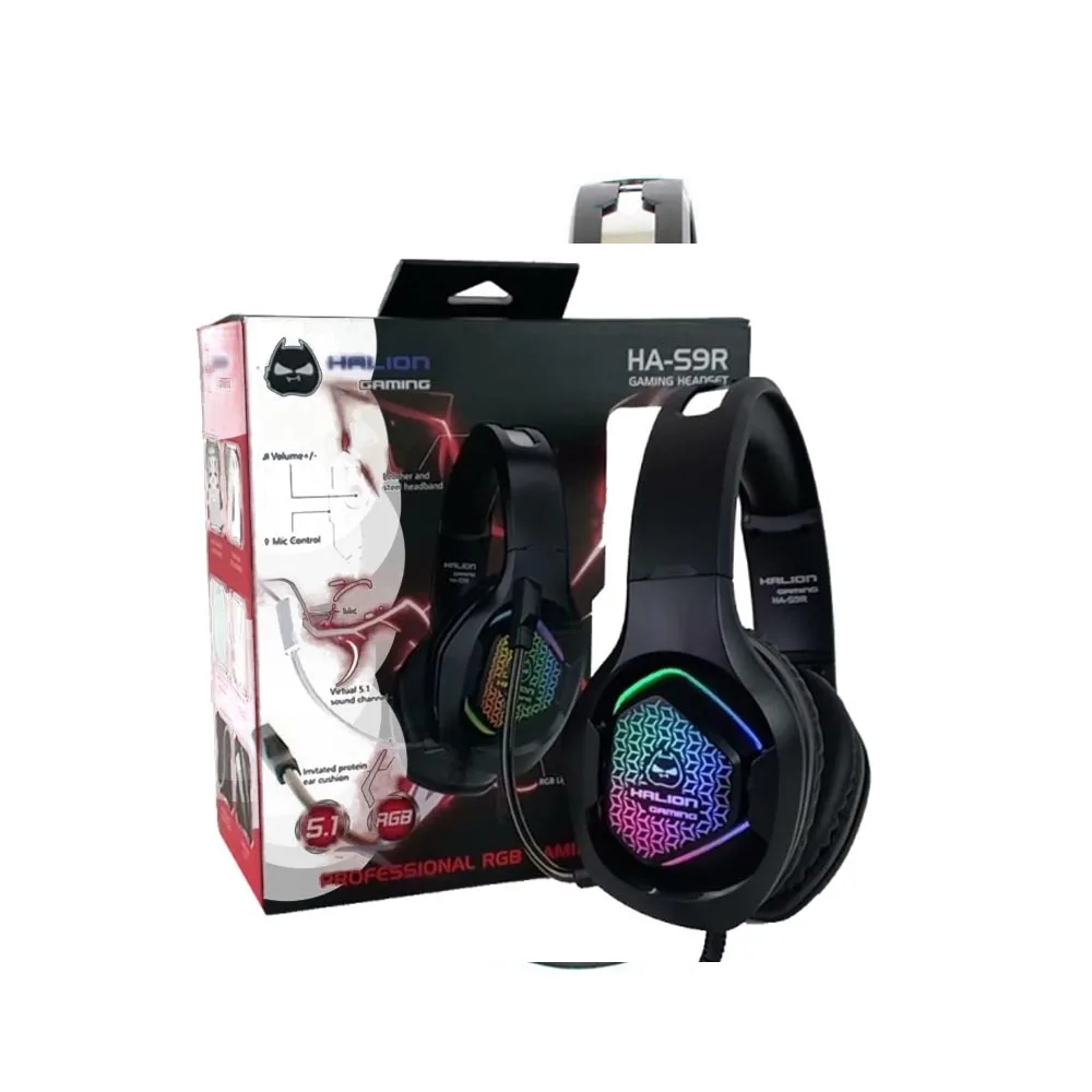Auricular gamer Halion HA-S9R con iluminación RGB, foto 1 de 5