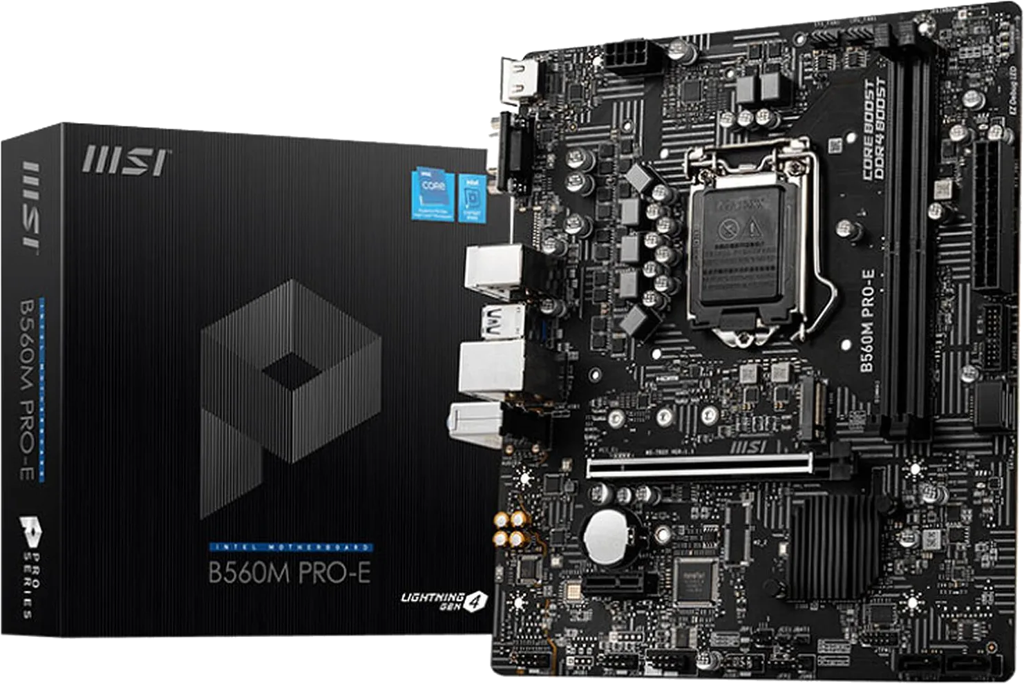 PLACA MSI B560M-PRO-E LGA1200 2 DDR4 64GB 4800MHZ HDMI VGA, foto 1 de 4