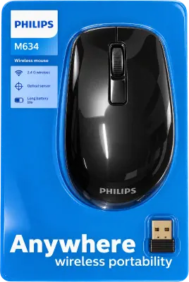 MOUSE ÓPTICO PHILIPS M634 BLUETOOTH 2.4GHZ
