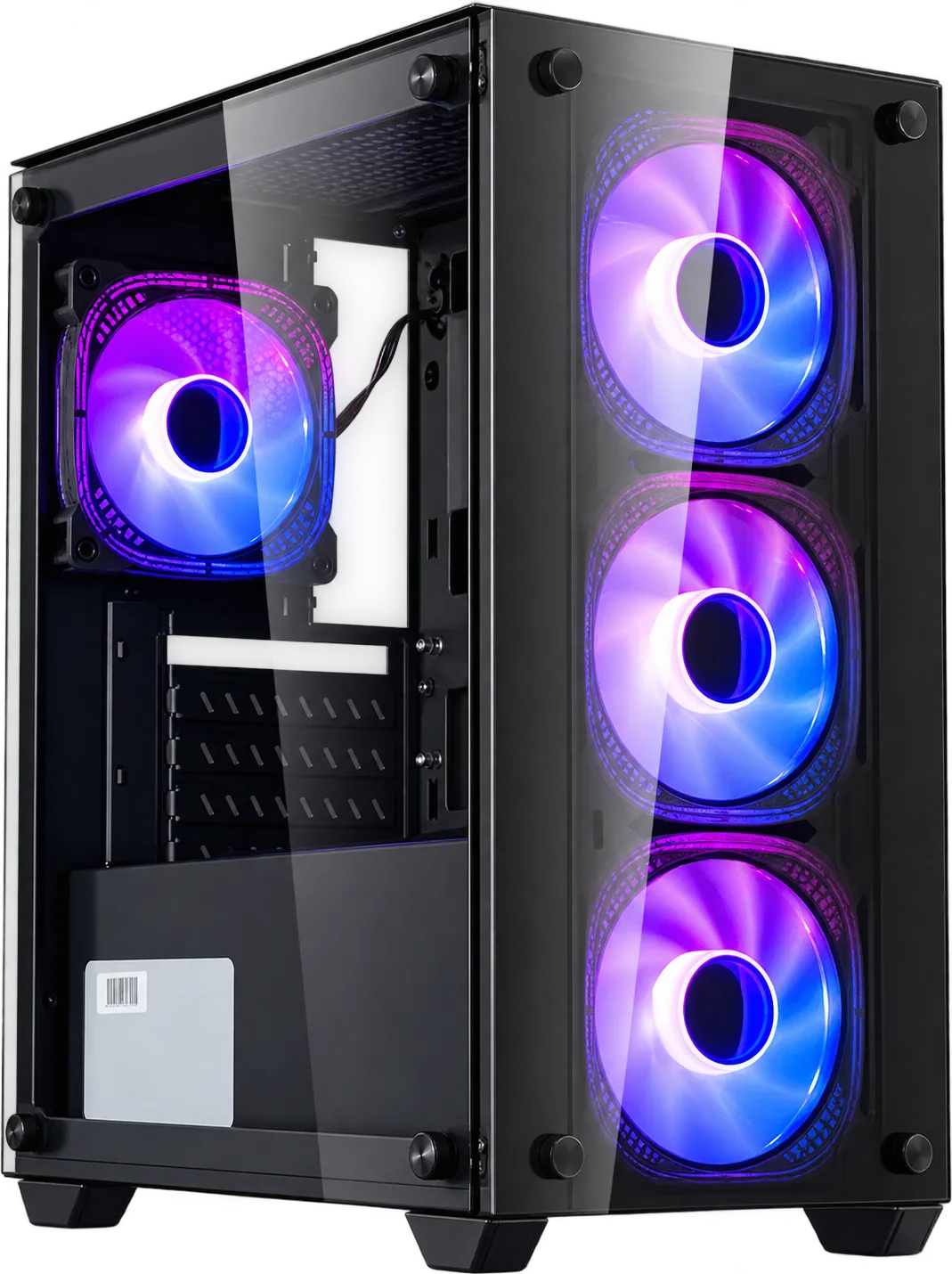 CASE GAMER HALION RAGNAROK 323 VIDRIO 550W 4X12 ARGB, foto 1 de 5