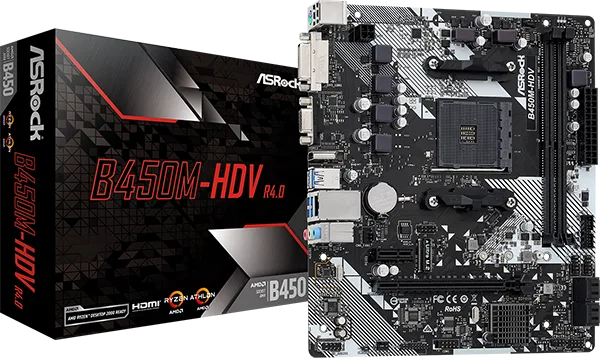 MB ASROCK B450M-HDV R4.0, foto 1 de 5