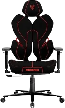 Silla gamer Micronics Warrior Red GCH2001 con apoyabrazos 3D y estructura de metal, foto 1 de 4
