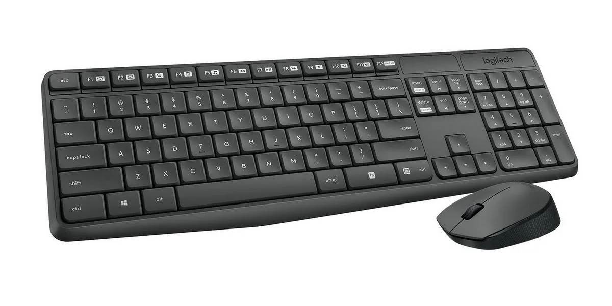 KIT TECLADO + MOUSE LOGITECH MK235 WIRELESS, foto 1 de 4