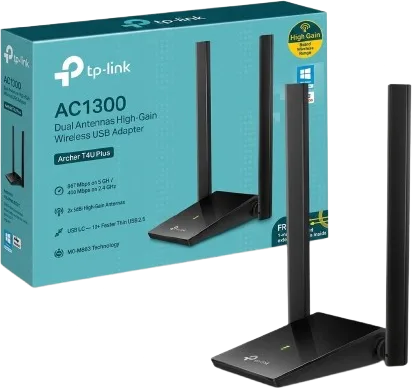 Adaptador USB inalámbrico TP-Link Archer T4U AC1300 WiFi, foto 1 de 5