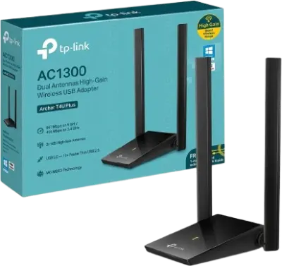 Adaptador USB inalámbrico TP-Link Archer T4U AC1300 WiFi